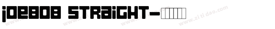 joeBob straight字体转换